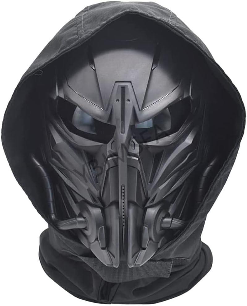 N.C Tactical Mask Balaclava Mask Full face Protection Transparent Goggles Adjustable Skull Mask ,for Halloween Role Playing - Image 1